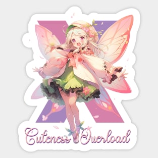 Cuteness Overload Fairy Girl Sticker